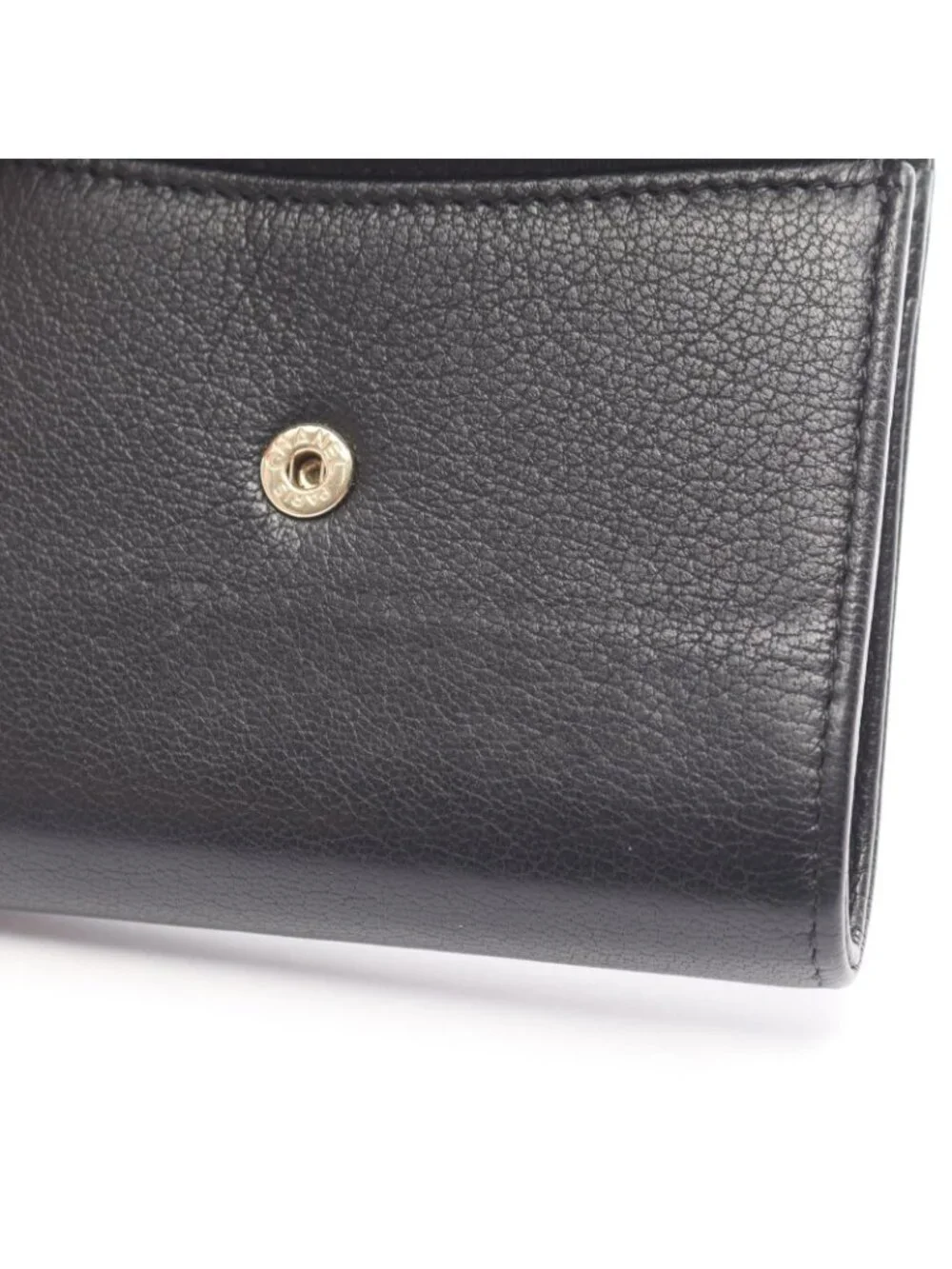 Chanel Coin Purse CC Logo Black Leather